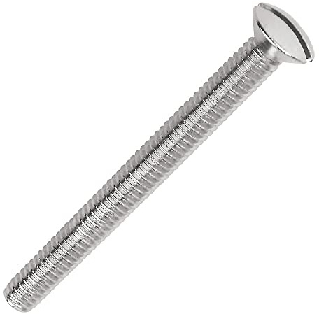 Slotted Raised Countersunk Electrical Socket Screws (M3.5 x 35mm, Pack of 20)