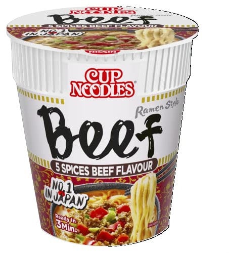 Nissin Cup Noodles 5 Spices Beef Flavour 64g