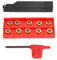 SRAPR1616H10 CNC Lathe Tool Carbide Radius Lathe Tools Lathe Tools Holder RPMT10T3MO Inserts Blades Turning Inserts with Wrench CNC Cutting Tool