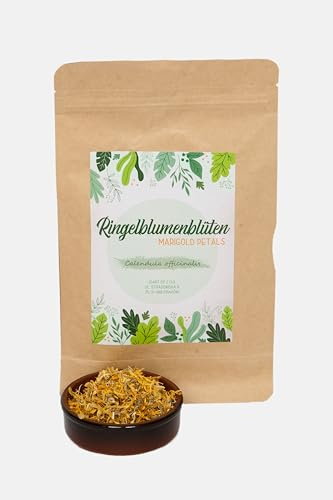 IGART Calendula 200g, Fleurs de Calendula Comestibles, Thé de Calendula, Soucis Orange, Fleurs Séchées, Calendula Officinalis, Tisane d'Herbes, Fleurs Comestibles en Recharge