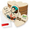 50 St Blanko Holzherzen zum Basteln - 5cm Holzherzen Deko Scheiben für Gästebuch, Verzierungen & Hochzeitsdeko - Kleine Holzherzen Hochzeit Herzform - Herz aus Holz Herzscheiben