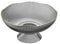 LOVIVER Decorative Pedestal Bowl,Dessert Display Stand Dish Holder,Snacks Fruit Basket Bowl for Farmhouse Kitchen Breads Snacks Home Ornaments, Gray