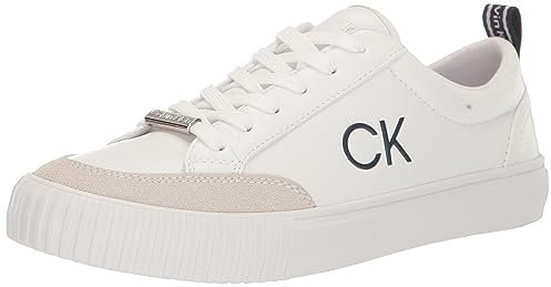 Calvin Klein Damen Lariss Sneaker, Weiß 141, 41 EU