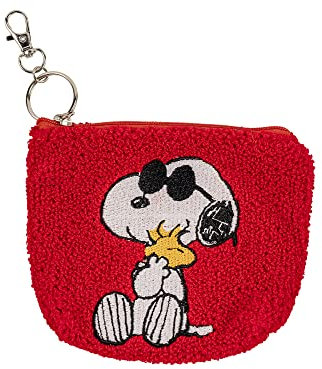 DISNEY Peanuts Snoopy Schlüsselanhänger in Rot und Weiß, Rot, Weiß und Schwarz, Einheitsgröße, Modern