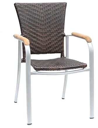 pemora stapelbarer Terrassenstuhl Outdoor-Stuhl Nelli mit Armlehnen