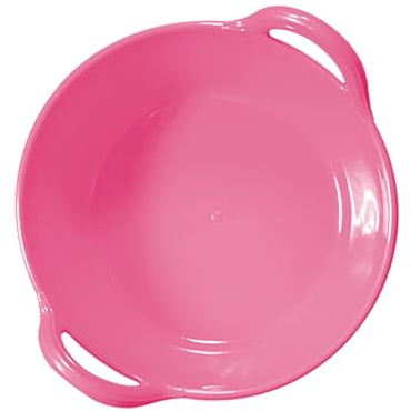 Red Gorilla Plas Small Skip Feed Bucket Tub Feeder Trough for Animal Feeding Garden Stable Building Site 11 Litre Capacity (Pink)