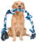 QUIIEOSKIA Indestructible Dog Toys, 35 Inch Knots Tough Tug Toy for Large and Medium Dogs, for Teeth Cleaning Tug of War