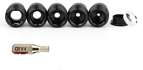 HNZMDY Bogenschießen 37 Grad Compound Bogen Peep Sight mit Gummi Peep Sight Rohr für Compound Bogen (Innerer Kern mit 8X-D Klärmittel)