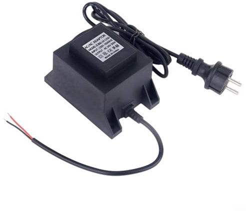 LED Trafo 24V 10W Netzteil AC/AC, Außen Steckernetzteil Transformator IP68 für LED-Beleuchtung und Teichpumpen