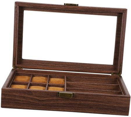 GALPADA Uhren und Brillensammlungs Displaybox, 6/3 Fächer