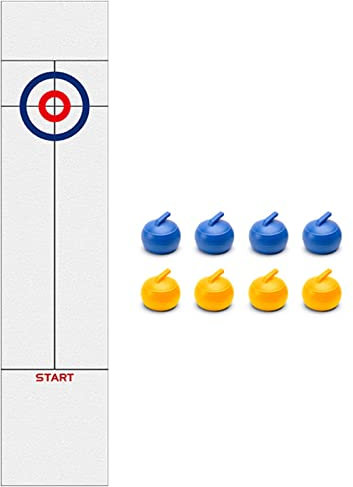 Tisch-Curling-Spiel, kompakt für und Erwachsene – -Gesellschaftsspiel, Geschenke für und Erwachsene, kompakte Aufbewahrung für Reisen.
