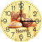 Print Equipment (52.00) Wanduhr Glasuhr - 29 cm - Bäcker Bäckerei Backstube - gern mit Namen