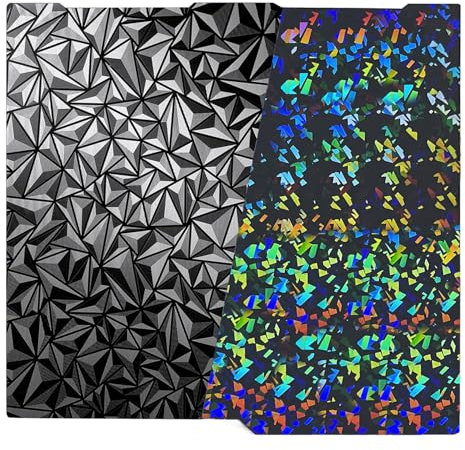 HzdaDeve 256x268MM für Kobra 3/Combo/ACE Pro Doppelseitige PEI Bauplatte PEO Blatt Beheiztes Bett Federstahl Flexible Plattform Doppelseitige glatte Platte für Anycubic Drucker