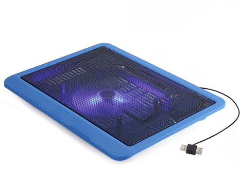 Cooling Pad Notepal L2 Laptop Cooler Pad Base with Big Fan USB Stand for 14 or Below Notebook Black, Iron Mesh + Engineering Plastics, Supportive Cooling Pad Laptop Cooler Base