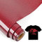IModeur Glitter Red Iron on Vinyl — 30.5 x 153 cm Heat Transfer Vinyl for Fabric, PET Backing Red Vinyl for T-Shirts, Clothes, Hats, Bags and Other Textiles, HTV Vinyl Roll Easy to Weed