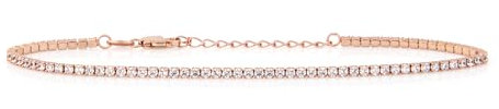 idillio Every jewel is a lovestory Braccialetto Tennis Elide - Bracciale Donna Placcato Oro Rosa