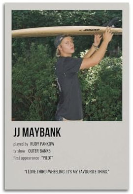 OONJGSNGA Jj Maybank - Poster decorativo da parete con stampa artistica da parete, stile vintage, 30 x 45 cm, senza cornice