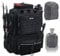 Goture Fishing Backpack with Two Rod Holders & Rain Cover, 45L Water-Resistant Fishing Tackle Bag with Adjustable Compartment & 8 Lure Bag, Fishing Gifts for Men, Black