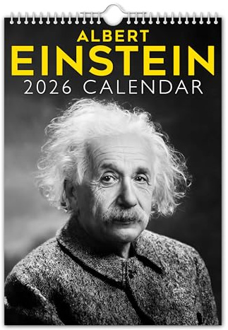 The Calendar King // Albert Einstein – Wandkalender 2025 – Original (vollfarbig, A4-Größe)