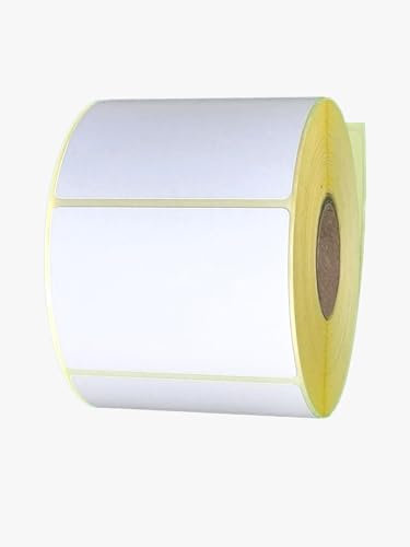 1 rouleau d'étiquettes thermiques 50x30 mm 25mm 1000 pièces par rouleau étiquettes thermiques en rouleaux étiquettes adhésives universelles blanches imprimantes thermiques transfert thermique