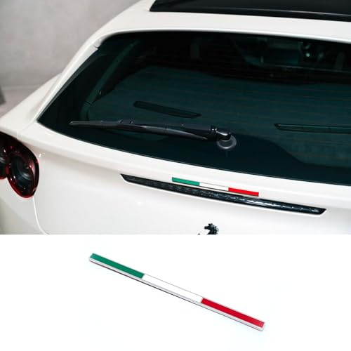 Adesivo per bandiera Italia/Francia, adatto per Ferrari 360 430 458 488 599 F8 F12 812 California - Accessori Auto Posteriore/Parafango Decorazione
