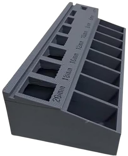 shpuuyy Bolzen-Organizer-Tablett, tragbarer M3-Schrauben-Werkzeugkasten-Organizer, 3D-Druck-Werkzeugkasten, platzsparend, ergonomischer Koffer für Nägel, Hardware, Zuhause, Garage, Werkstatt, Arbeit