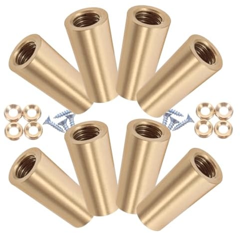 Happyyami Messing Möbelbein 8 Stück Konische Schneidebrettfüße aus Kupfer für Servierbretter mit Zuverlässiger Unterstützung und Modern Minimalistischem Design für Wohnkultur