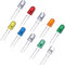 EBOOT 100 Stück Klar LED Licht Diffus Dioden LED Lampe Gemischte Kit 10 Farben 5 mm