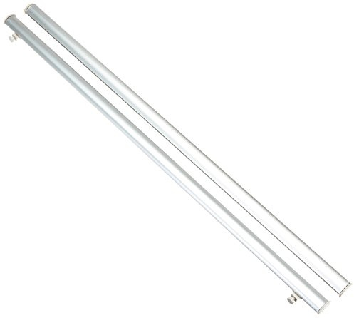 Tilldekor Paneelwagen aus Aluminium für Flächenvorhänge, silber, mit patentierter Klemmtechnik, 60 cm