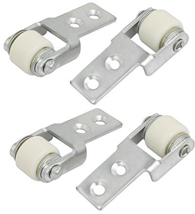 Sourcingmap 15mm Dia Wheel Sliding Door Track Guide Wheel Roller 4pcs