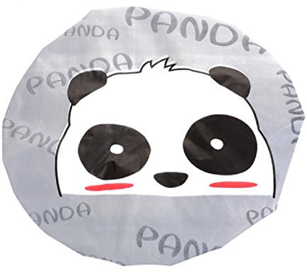 Animal Shower Cap - Novelty Shower Cap - Elasticated Waterproof - One Size fit (Panda)