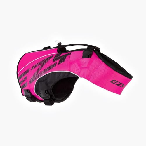 EZYDOG X2 Boost Dog Life Jackets | Dog Lifejacket, Adjustable Life Jacket for Dogs, Boating, Paddle Board, Superior Buoyancy, Rescue Handle, Reflective Stitching (Pink, M)