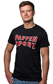 PAFFEN SPORT «Logo Basic» T-Shirt – schwarz/rot – Größe: XL