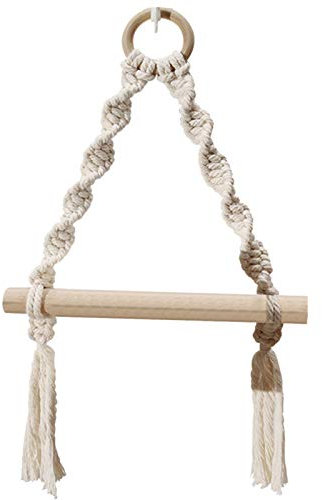 Porta Asciugamani in Carta Boho, Porta Rotolo in Corda di Canapa Intrecciata, Espositore per Asciugamani in Carta Igienica Senza Punch, Porta Carta Igienica Boho
