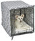 New World BCVR-30GYT Hundebox-Abdeckung, Stoff mit Teflonschutz, für 76 cm große Hundeboxen von New World und MidWest, hellgraues Designer-Muster
