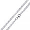 Materia S-Panzerkette Silber 925 diamantiert - 3mm Halskette 55 cm Damen Herren K45-55