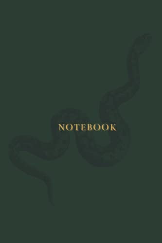 Snake Notebook: Emerald Green Dot Grid 120 Pages 6x9 Snake Design Slytherin Inspired Notebook/Sketchbook