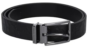 Armani Exchange Herren Gürtel mit Logo Belt, Black, TU