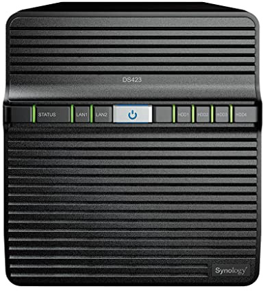 Synology DS423 40TB 4 Bay Desktop NAS Solution installed with 4 x 10TB Western Digital Red Plus Drives