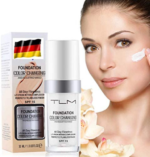 All-In-One Foundation Concealer Cover Abdeckung Farbwechsel Flüssige Grundierung Flawless Color Changing Langhaltend Change Make up