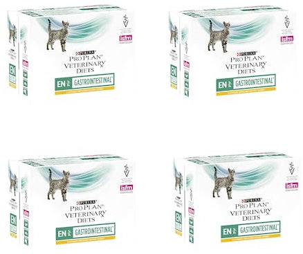 Purina Pro Plan Veterinary Diets EN Gastrointestinal Huhn | 4er Pack | 4 x 10 x 85 g | Frischebeutel | Kann dabei helfen akute Resorptionsstörungen des Darms zu verringern