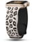 CreateGreat Engraved Leopard Bands Compatible with Apple Watch Band 42mm 44mm 45mm 46mm 49mm Women, Two-Tone Soft Silicone Cheetah Sport Strap for iWatch Series 10 9 8 7 6 5 4 3 2 SE Ultra.SL&BK