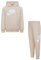NIKE -TUTA COMPOSTA DA FELPA E PANTALONE -FELPA CON CAPPUCCIO -FELPA CON TASCHE A MARSUPIO -FELPA CON LOGO RICAMATO -PANTALONE CON GIROVITA REGOLABILE CON CORDINO -PANTALONE CON ORLO ELASTICO beige X5