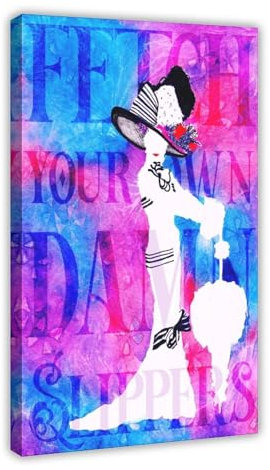OakiTa Eliza Doolittle Poster My Fair Lady Poster Leinwand Poster Wandkunst Dekor Druck Bild Gemälde für Wohnzimmer Schlafzimmer Dekoration Rahmenstil 30 x 45 cm