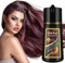 Fvquhvo Champú instantáneo para teñir el cabello, marrón cereza, 3 en 1, funciona en minutos, fácil de usar, natural, 50 ml