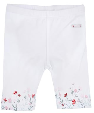 BONDI Baby Mädchen Capri Hose Leggings Blumenwiese 86857 | Weiß 74