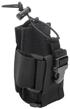 AIBIAEYA Molle Radio Holster Case for Walkie Talkies Handheld Two Ways Radio, Molle Radio Pouch Heavy Duty Bag Adjustable Storage (1 Pack)