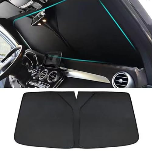 Compatible con Ford Focus Sedan MK4 2019-2023, parasol para parabrisas de coche, parasol plegable para ventana delantera