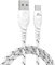 USB C Fast Charging Cable for Samsung Galaxy A04s A14 A24 A34 A54 A03s A13 A33 [Type C] Fast Charging [Strong] Cable [Nylon Braided], USB A – Type C Phone Charger Cable Lead [1 Metre] - White