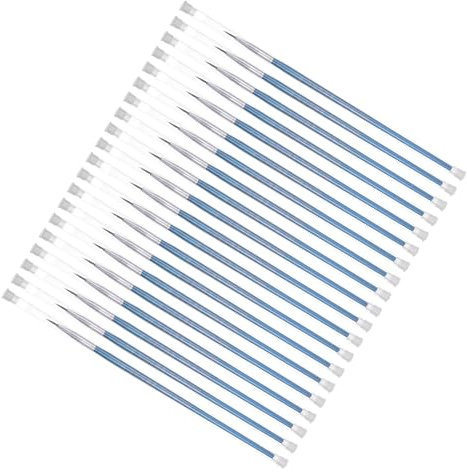 CoCud Detail Paint Brushes, 0# 6mm Pointed Tip, Nylon Small Tiny Miniature Painting Brush with Tubes Blue - (Applications: for Fine Detailing Art Painting), 50-Pieces